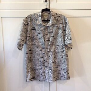 Cooke Street Honolulu Print Button Front Shirt Size XL